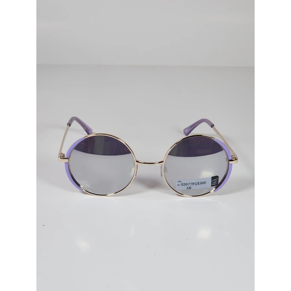 FGX by Foster Grant Gold & Purple Full Round Metal Frame Sunglasses 52077FGX500 - Picture 3 of 11